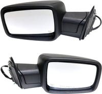 Front Mirror Power Folding Heated Textured Left Driver & Right Passenger Side Direct Replacement Compatible With Ram 1500 2013-2018/2500 2013-2017 DG100ER-S DG100EL-S