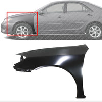 Front Fender Primed Steel Left Driver Side Direct Replacement Compatible With 2002-2006 Toyota Camry TO1240184 53802AA020