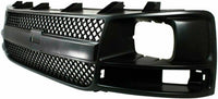 Front Grille Black Shell & Insert Direct Replacement Compatible With 2003-2017 Chevrolet Express/GMC Savana Van 1500 2500 3500 GM1200538 22816424