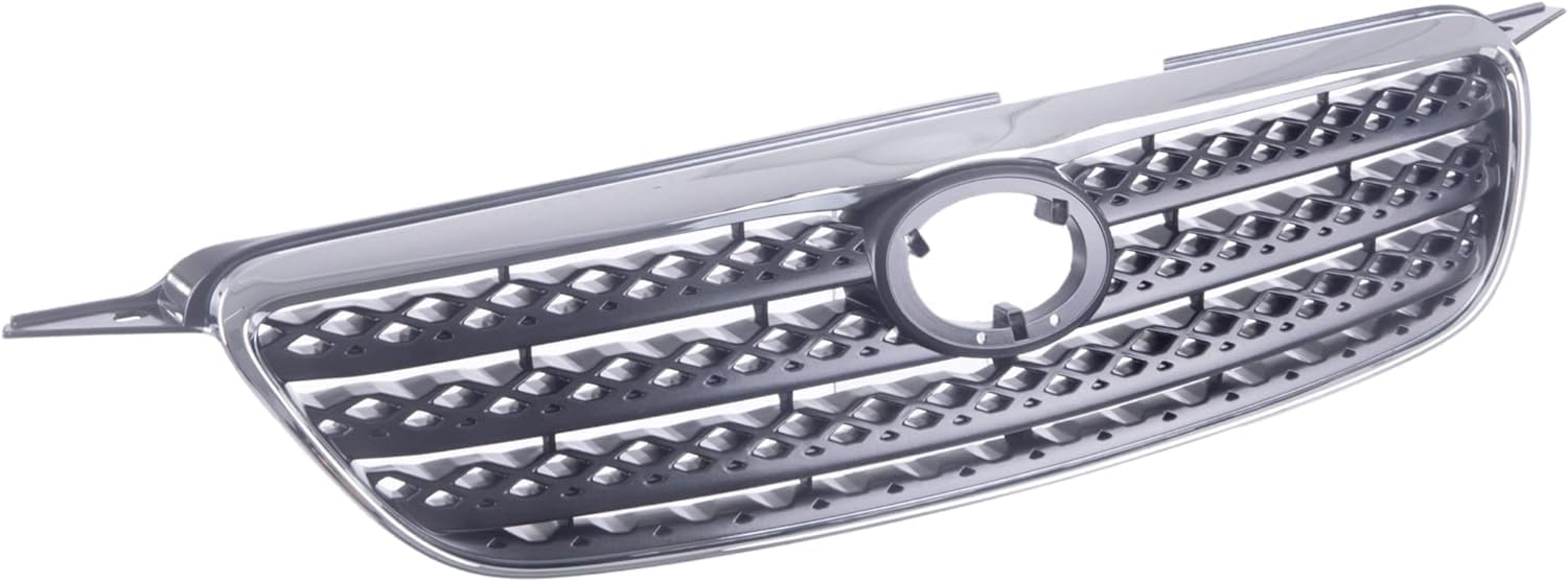 Front Grille Chrome Shell/Painted Dark Gray Insert Direct Replacement Compatible With 2005-2008 Toyota Corolla TO1200278 5310002090