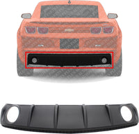 Rear Lower Valance Textured Without Tow Hook Holes Direct Replacement Compatible with 2010-2013 Chevrolet Camaro GM1195123 92218169