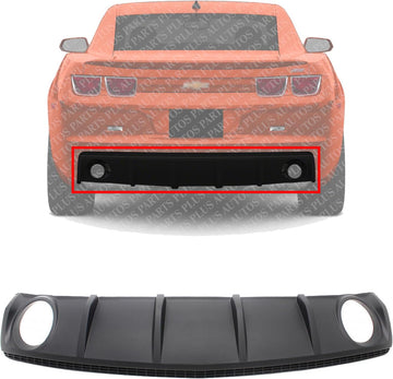 Rear Lower Valance Textured Without Tow Hook Holes Direct Replacement Compatible with 2010-2013 Chevrolet Camaro GM1195123 92218169