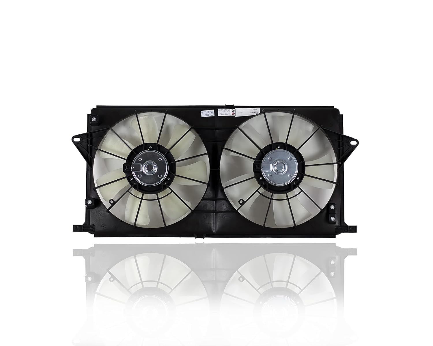 Front Dual Fan Shroud Assembly Direct Replacement Compatible with 2006-2011 Buick Lucerne GM3115189 21999691