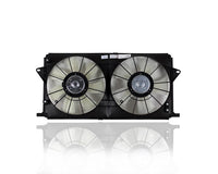Front Dual Fan Shroud Assembly Direct Replacement Compatible with 2006-2011 Buick Lucerne GM3115189 21999691