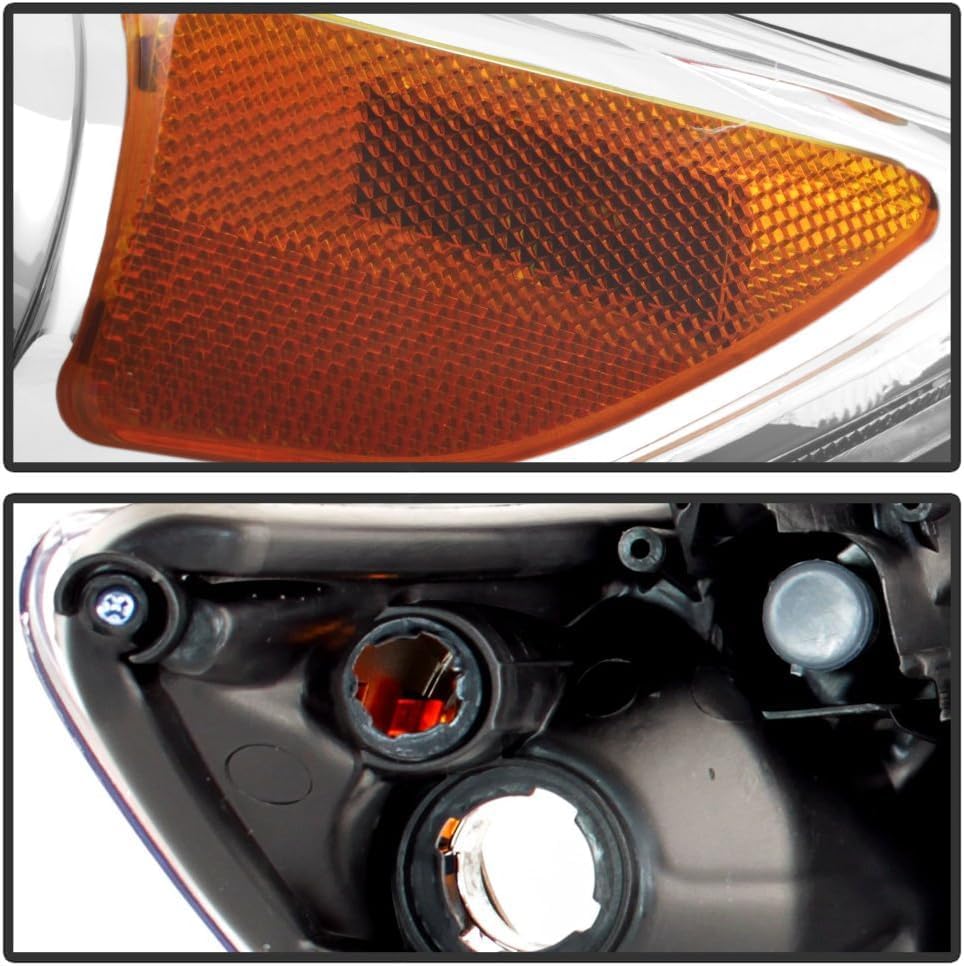Set OF 2 Front Head Light Left Driver & Right Passenger Side Direct Replacement Compatible With 2011-2013 Toyota Corolla TO2502203 TO2503203 TO2502204 TO2503204 8111002B50 8115002B50