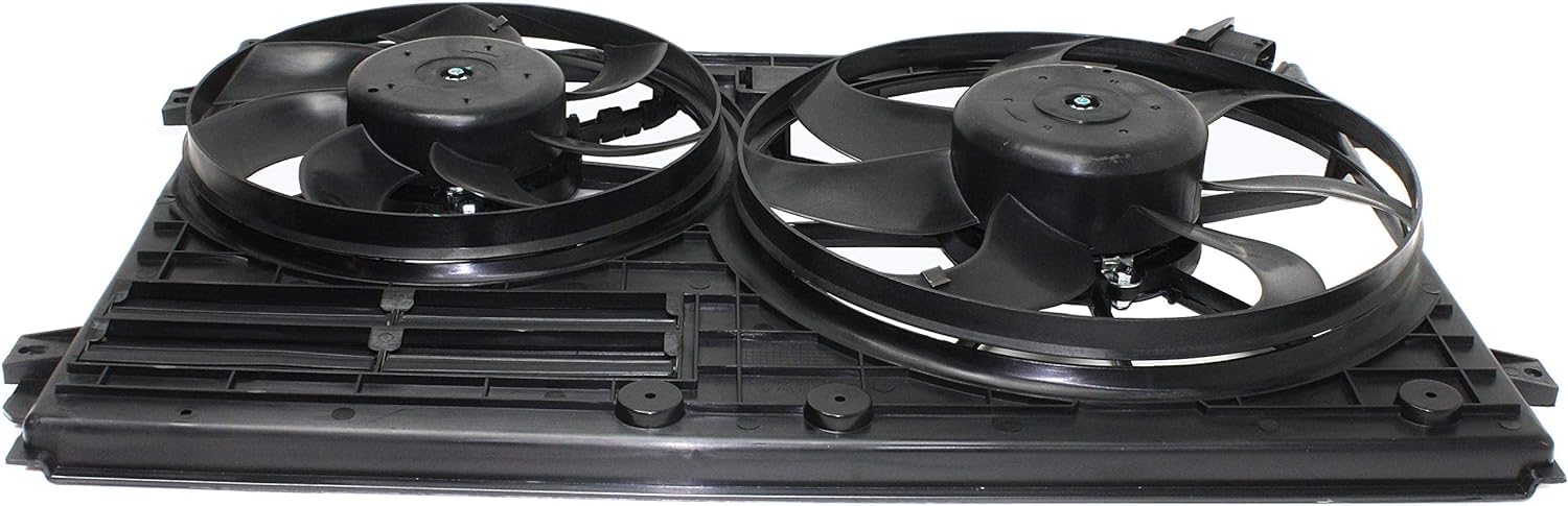 Radiator Condenser Cooling Fan Assembly Direct Replacement Compatible with 2005-2016 Volkswagen Jetta VW3117106 1K0121205AJ-PFM 1K0959455ET