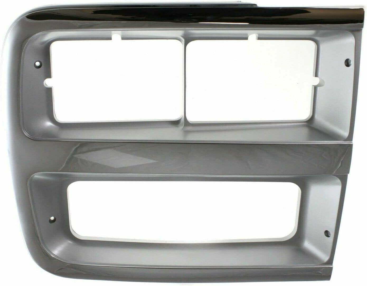 AUTOS PARTS PLUS Set Of 2 Front Headlight Door Bezel Chrome Left Driver & Right Passenger Side Direct Replacement Compatible With 1992-1996 Chevrolet G-Series Van GM2513187 GM2512187 15685966 15685965