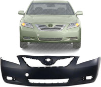 Front Bumper Cover Primed Direct Replacement Compatible With 2007-2009 Toyota Camry TO1000327 5211933943