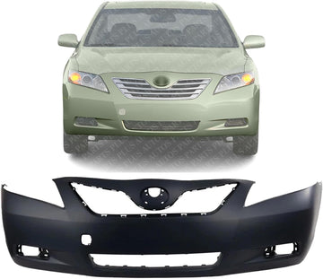 Front Bumper Cover Primed Direct Replacement Compatible With 2007-2009 Toyota Camry TO1000327 5211933943