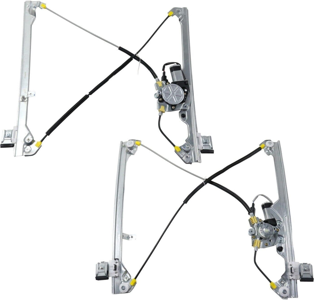 Set of 2 Front Power Window Regulator Left Driver & Right Passenger Direct Replacement Compatible with 1999-2007 Chevrolet Silverado/GMC Sierra 1500 2500HD 3500 GM1351110 GM1350110