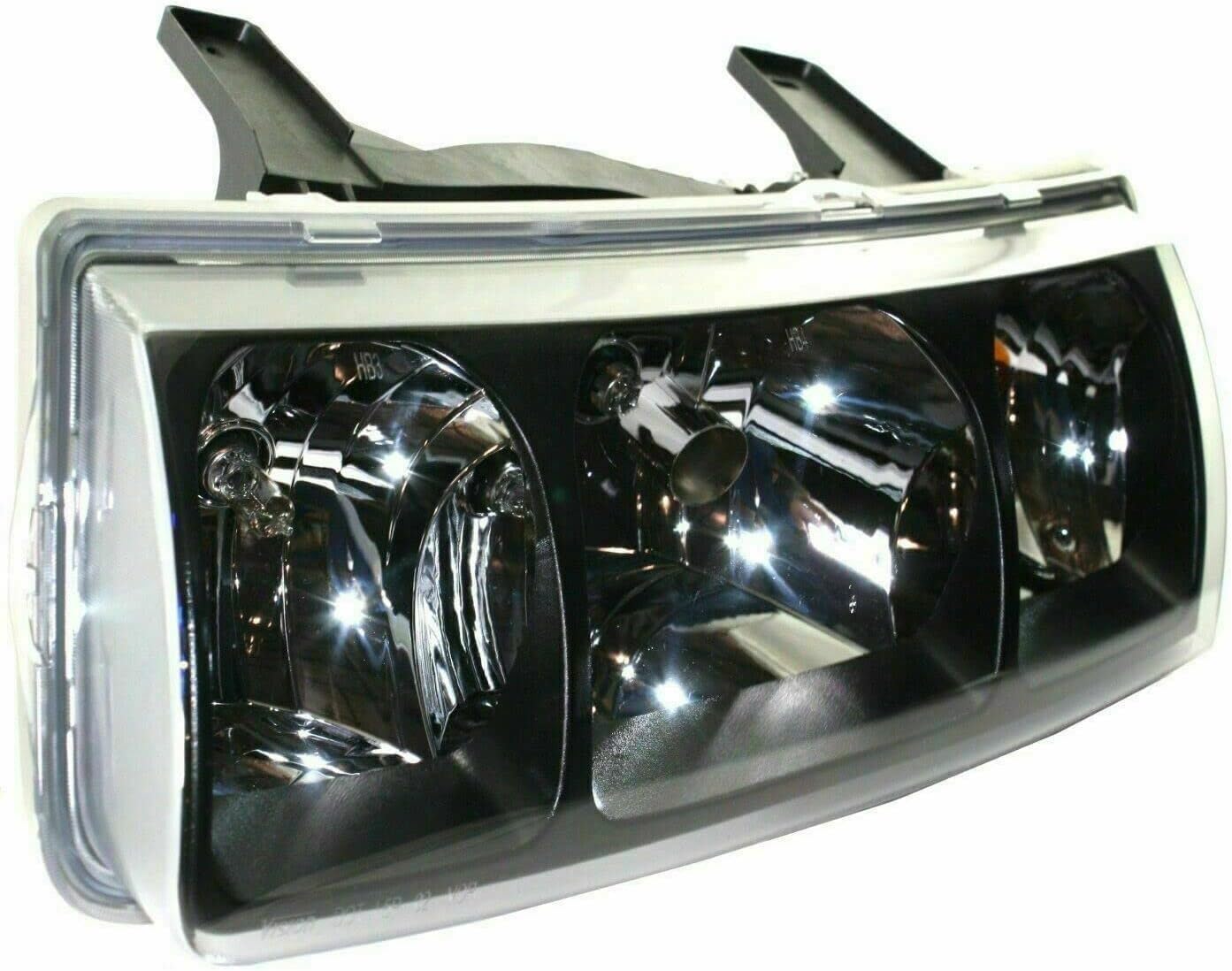 Front Head Lights + Side Marker Lamps Left Driver & Right Passenger Side Direct Replacement Compatible With 2000-2004 Saturn Vue GM2502228 GM2503228 GM2550188 GM2551188 22702945