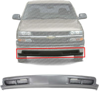 Front Bumper Lower Valance Air Deflector Primed Direct Replacement Compatible With 1999-2002 Chevrolet Silverado / 2000-2006 Tahoe GM1092168 15199825