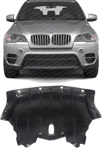 Front Engine Splash Shield Under Cover Direct Replacement Compatible with 2011-2013 BMW X5 BM1228177 51757233968