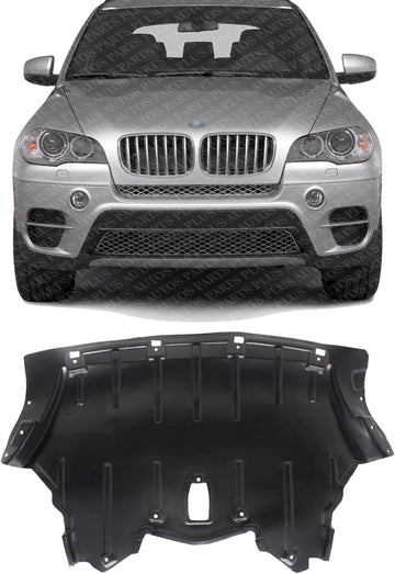 Front Engine Splash Shield Under Cover Direct Replacement Compatible with 2011-2013 BMW X5 BM1228177 51757233968