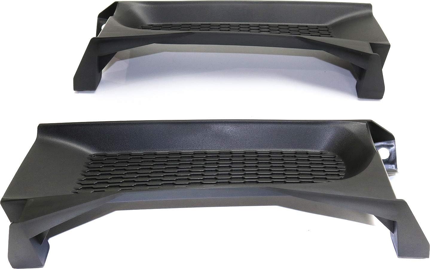 Set Of 2 Front Bumper Trim Textured Left Driver & Right Passenger Side Direct Replacement Compatible With 2013-2018 Ram 1500 CH1037112 68196984AA