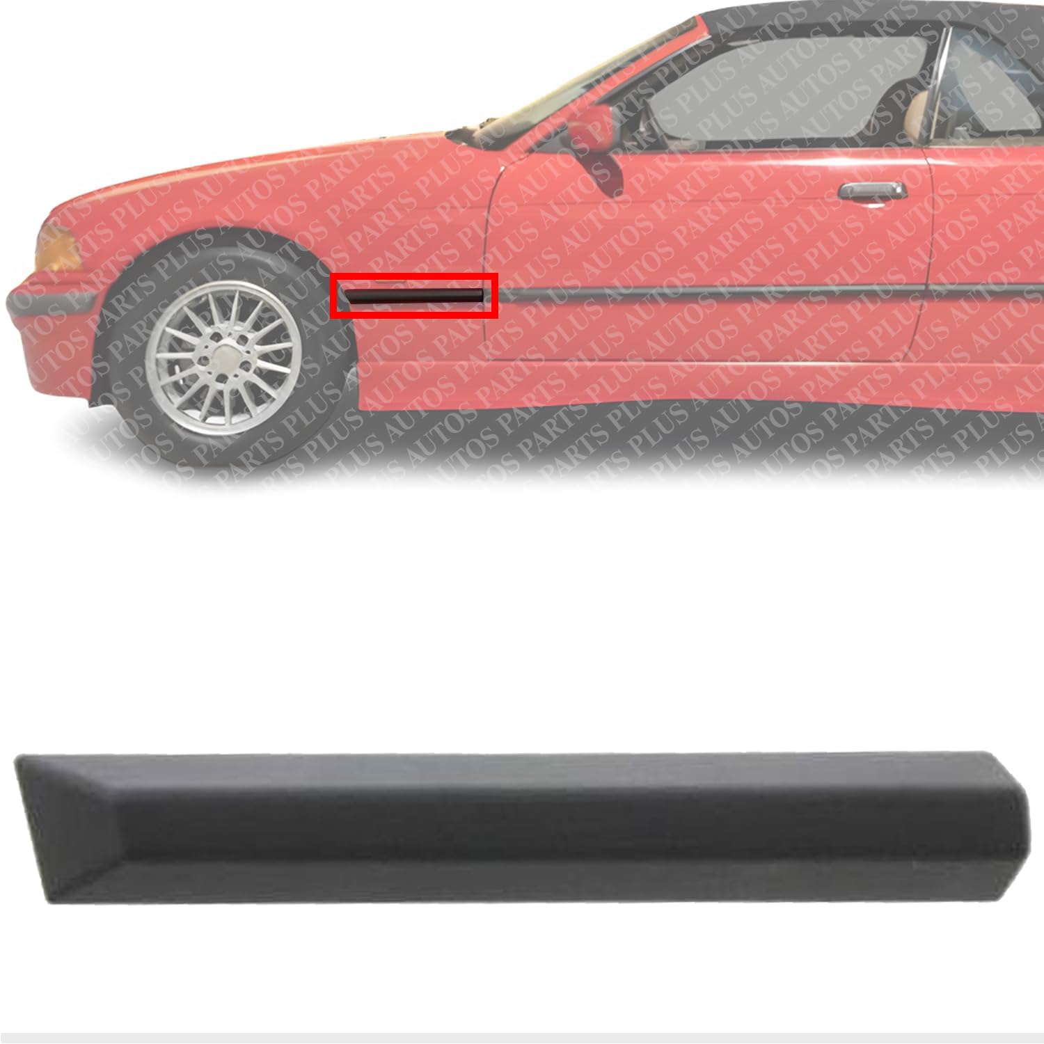 Front Fender Molding Left Driver Side Direct Replacement Compatible With 1992-1999 BMW 3-Series BM1292101 51131960729