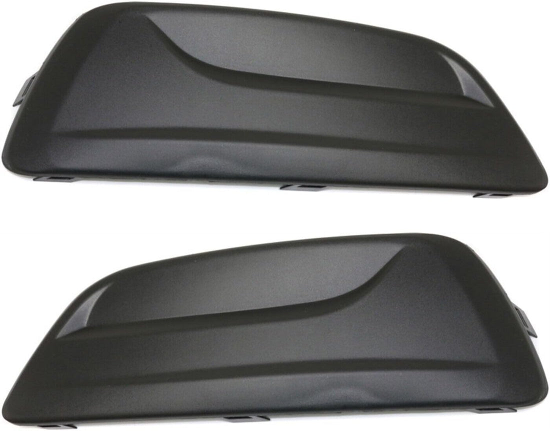 Set Of 2 Front Fog Light Cover Left Driver & Right Passenger Side Direct Replacement Compatible With 2013-2015 Chevrolet Malibu GM1039141 GM1038141 20768847 20768848