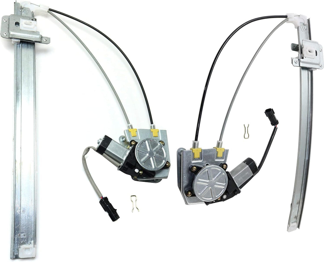 Set of 2 Rear Window Regulators with Motor Left Driver & Right Passenger Side Direct Replacement Compatible with 2002-2006 Jeep Liberty CH1550111 CH1551111 68059646AA 55360034AJ