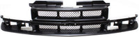AUTOS PARTS PLUS Front Bumper Primed Steel + Grille Primed Shell & With Mesh Insert Direct Replacement Compatible With 1998-2005 Chevrolet Blazer / 1998-2004 S-10 GM1002367 GM1200418 15007660 12472710