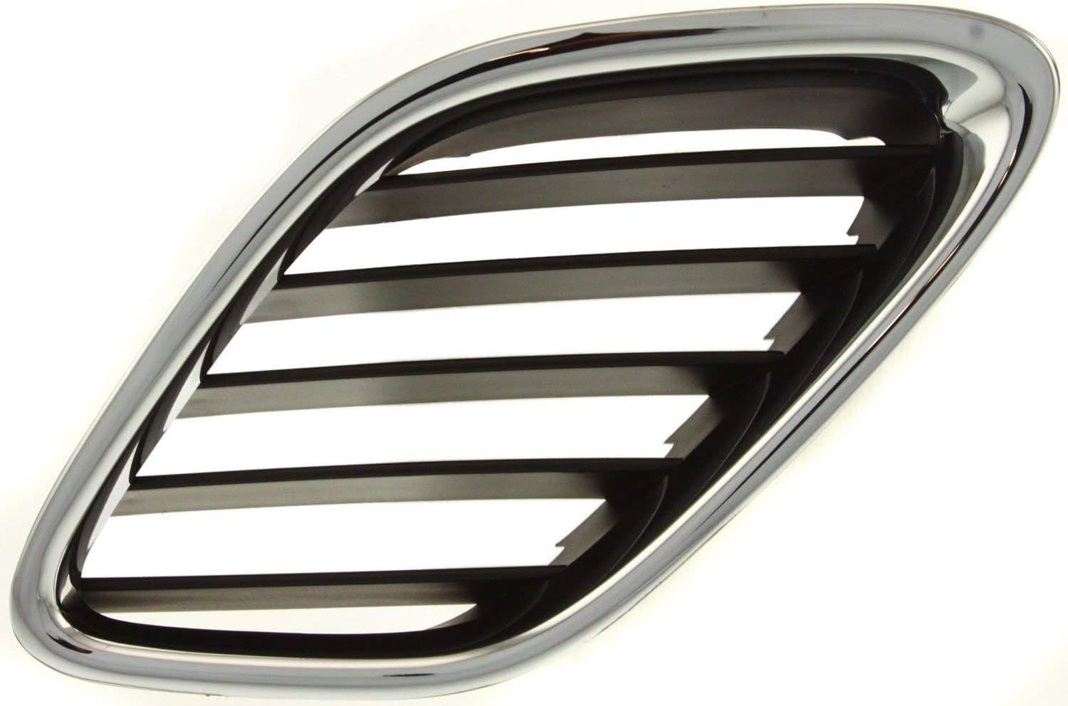 AUTOS PARTS PLUS Set Of 3 Front Center Grille + Left Driver & Right Passenger Side Chrome Shell & Black Insert Direct Replacement Compatible With 2003-2007 Saab 9-3 SB1200103 SB1200104 SB1200102