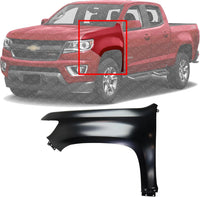Front Fender Primed Steel Left Driver Side Direct Replacement Compatible With 2015-2022 Chevrolet Colorado GM1240404 23354494