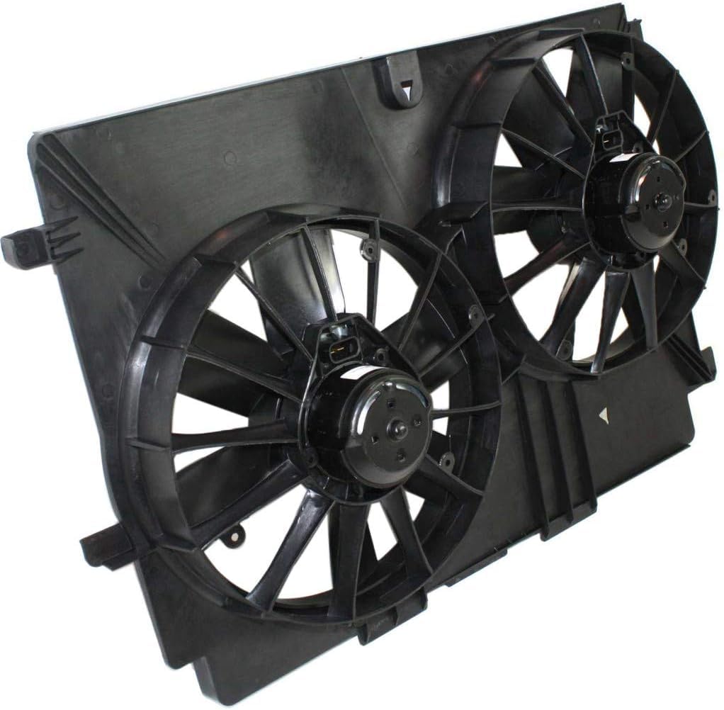 Front Dual Fan Shroud Assembly Direct Replacement Compatible with 1998-2002 Chevrolet Camaro / 1997-2004 Corvette GM3115141 22104439 12365307 22098787
