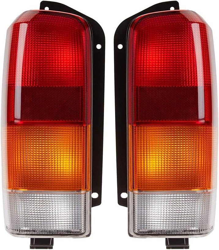 Set Of 2 Tail Light Lens And Housing Right Passenger & Left Driver Side Direct Replacement Compatible With 1997-2001 Jeep Cherokee CH2801128 CH2800128 4897399AA 4897398AA