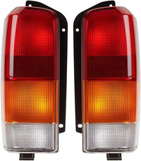 Set Of 2 Tail Light Lens And Housing Right Passenger & Left Driver Side Direct Replacement Compatible With 1997-2001 Jeep Cherokee CH2801128 CH2800128 4897399AA 4897398AA