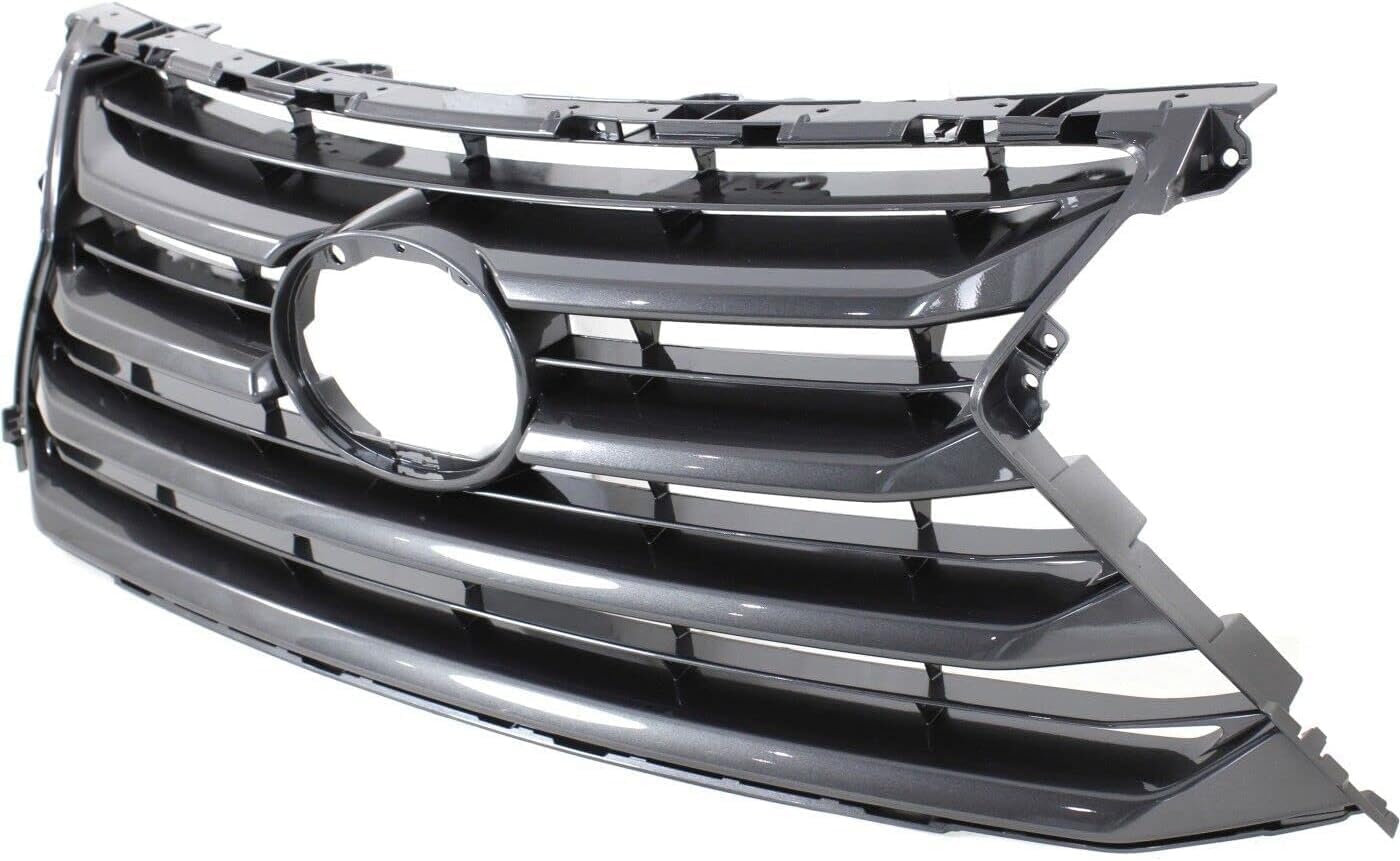 Front Grille Painted Silver Shell And Insert Plastic Direct Replacement Compatible With 2015-2017 Lexus NX200t / NX300h LX1200172 5311178010