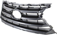 Front Grille Painted Silver Shell And Insert Plastic Direct Replacement Compatible With 2015-2017 Lexus NX200t / NX300h LX1200172 5311178010