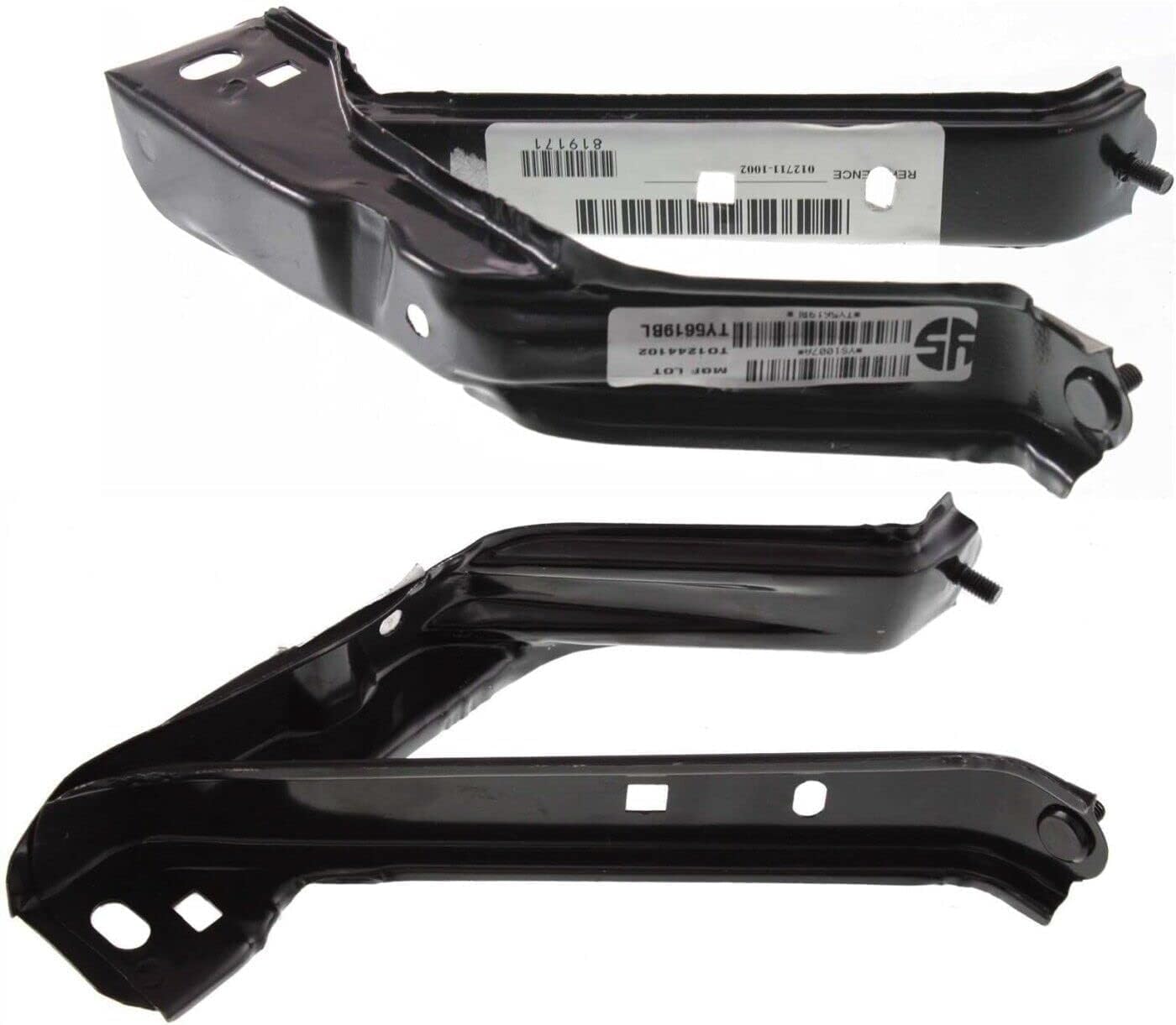 Front Bumper Bracket Steel Left Driver & Right Passenger Side Direct Replacement Compatible with 1995-2004 Toyota Tacoma TO1244102 TO1245102 5370535020 5370635010
