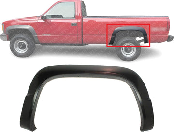 Rear Wheel Opening Molding Primed Left Driver Side Direct Replacement Compatible with 1988-2000 Chevrolet & GMC C/K Series GM1790115 15723521