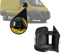 Front Mirror Manual Folding Non-Heated Textured Right Passenger Side Direct Replacement Compatible With 2014-2021 Ram Pro Master VAN CH1321376 5VE98JXWAF 5VE98JXWAE