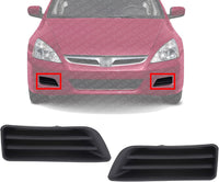 Set Of 2 Front Fog Light Cover Primed Left Driver & Right Passenger Side Direct Replacement Compatible With 2006-2007 Honda Accord HO1039107 HO1038107 71103SDAA00 71108SDAA00