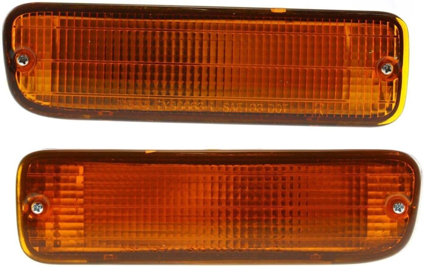 Set Of 2 Front Signal Light Assembly Right Passenger & Left Driver Side Direct Replacement Compatible With 1995-2000 Toyota Tacoma TO2531122 TO2530122 8151035110 8152035110