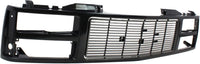 Front Grille Assembly Primed Shell & Insert With Quad Composite Headlights Direct Replacement Compatible With 1988-1993 GMC / 1992-1993 Yukon C/K Series GM1200391 88960432