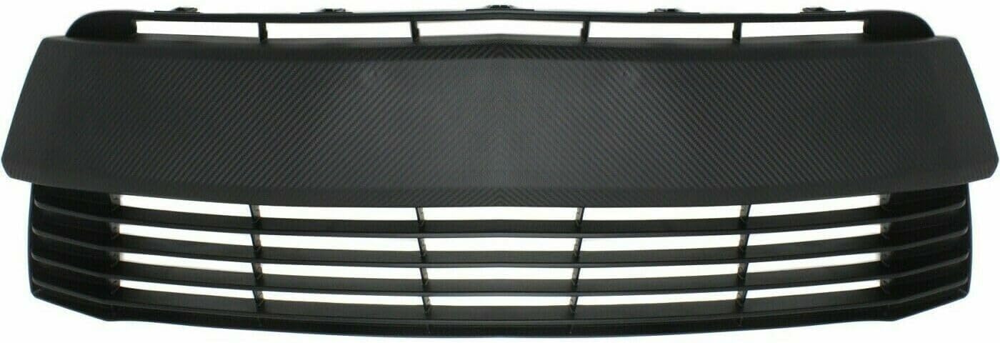 Front Bumper Cover Primed + Upper + Lower Grille Shell & Insert Textured Direct Replacement Compatible With 2014-2016 Toyota Corolla TO1036145 TO1200366 TO1000399 5311202450