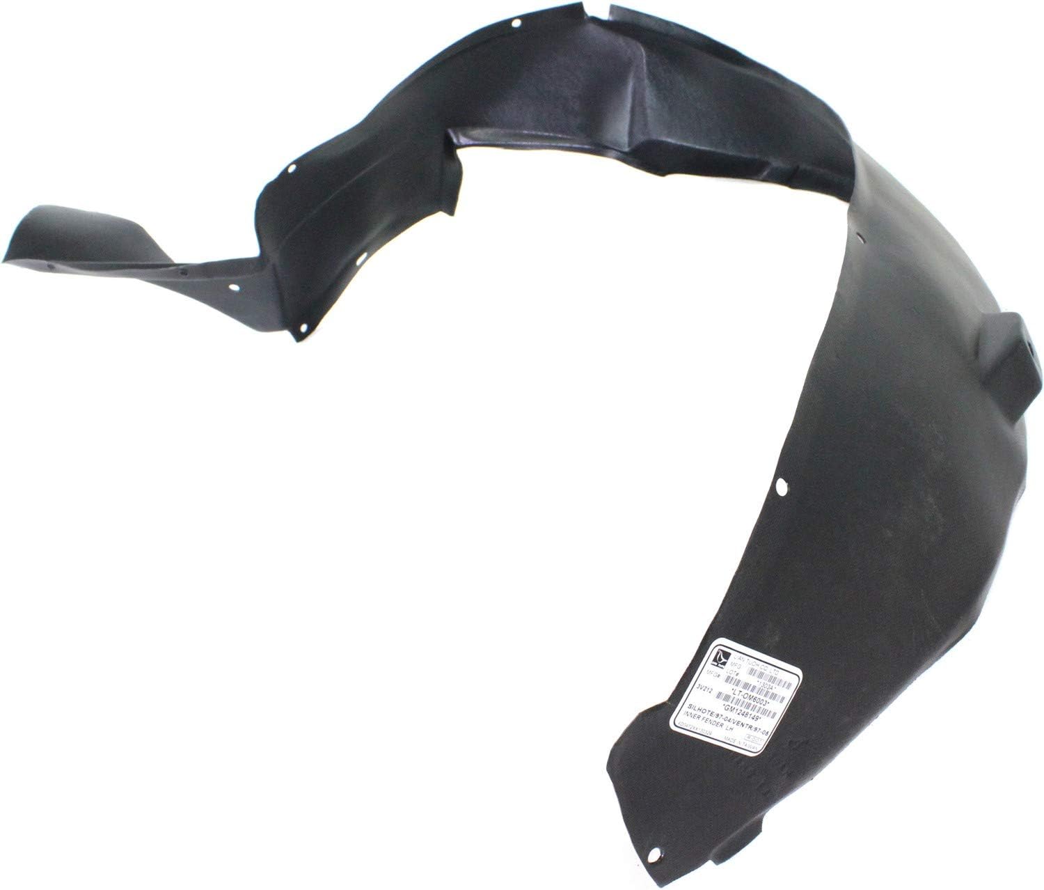 Front Fender Liner Right Passenger Side Direct Replacement Compatible With 1997-2005 Chevrolet Venture / 1997-2004 Oldsmobile Silhouette GM1249149 10434829