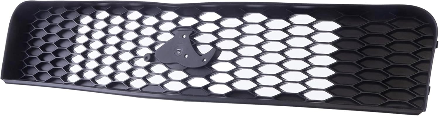 Front Upper & Lower Grille Textured + Bumper Brackets Left Drive & Right Passenger Side Direct Replacement Compatible With 2005-2009 Ford Mustang FO1200421 FO1036115 FO1066166