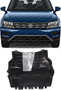 Front Engine Splash Shield Under Cover Plastic Direct Replacement Compatible with 2009-2018 Volkswagen Tiguan VW1228132 5N0825235