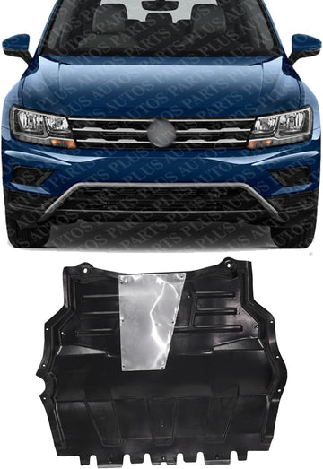 Front Engine Splash Shield Under Cover Plastic Direct Replacement Compatible with 2009-2018 Volkswagen Tiguan VW1228132 5N0825235