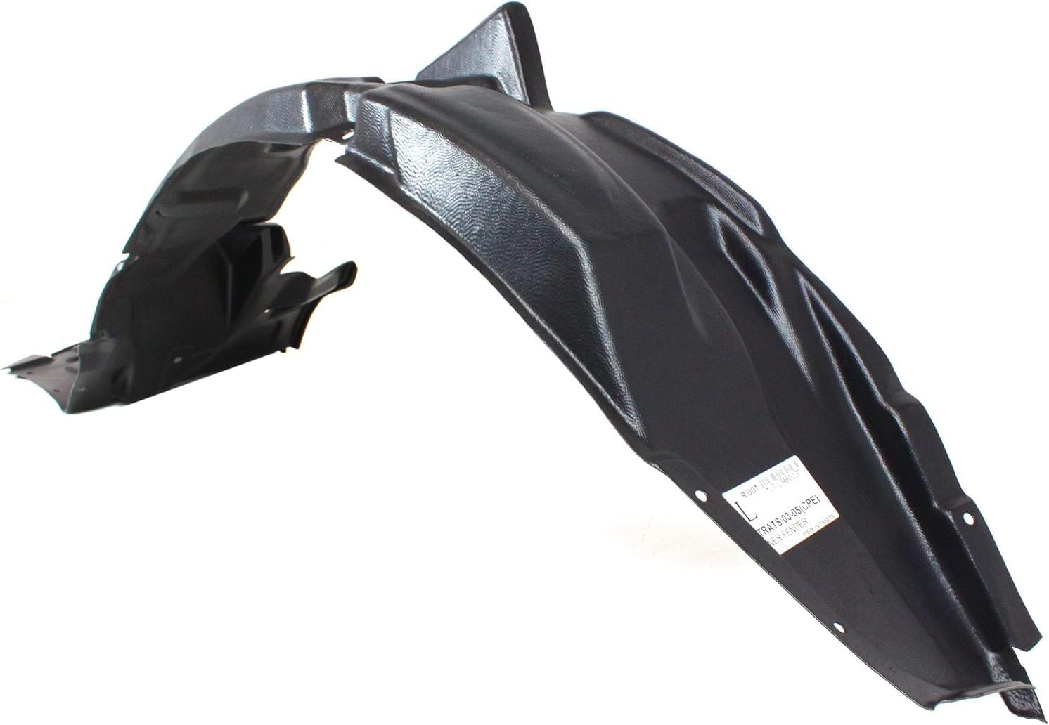 Front Fender Liner Left Driver Side Direct Replacement Compatible with 2003-2005 Dodge Stratus CH1248137 MN133263