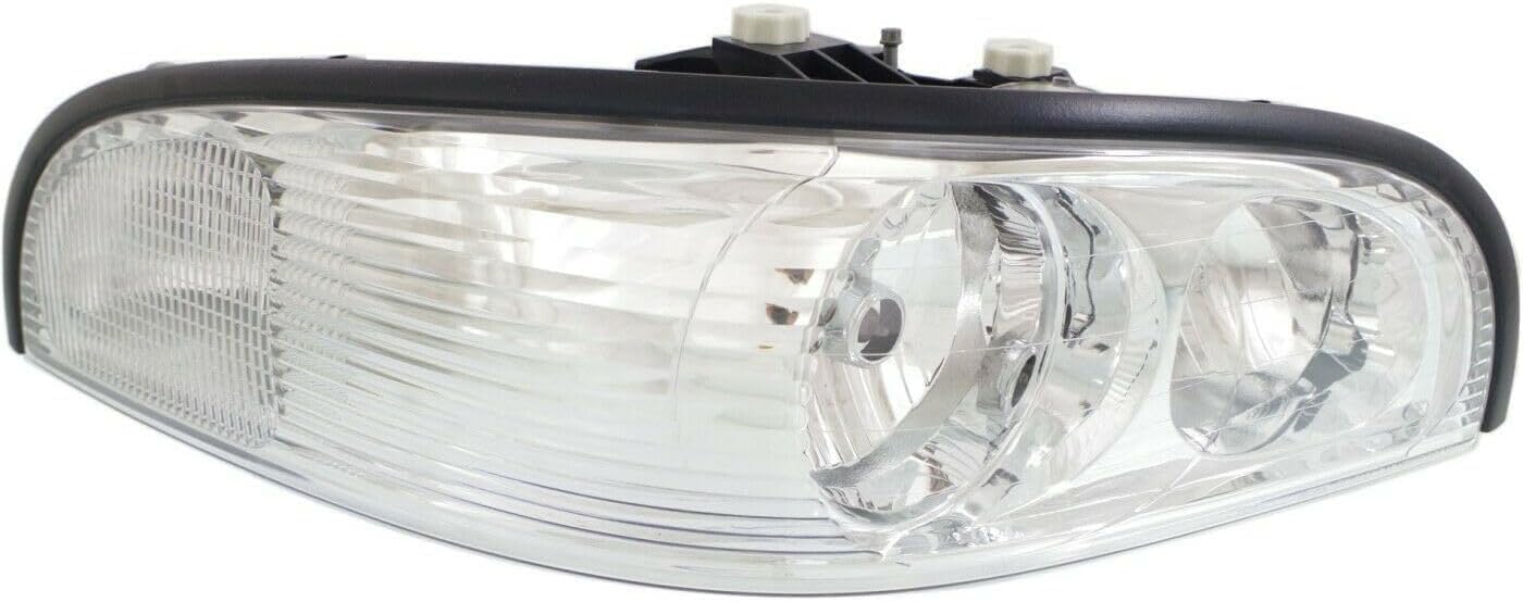Set Of 2 Front Headlight Assembly Right Passenger & Left Driver Side Direct Replacement Compatible With 1997-2005 Buick Park Avenue GM2502160 GM2503160 25689659 25689660