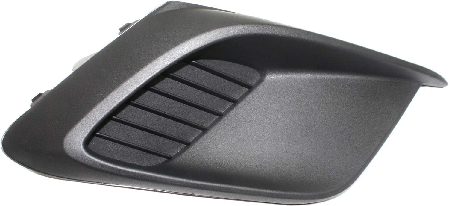 Front Fog Light Cover Textured Right Passenger Side Direct Replacement Compatible With 2014-2016 Mazda 3 MA1039122 BHN150C11A