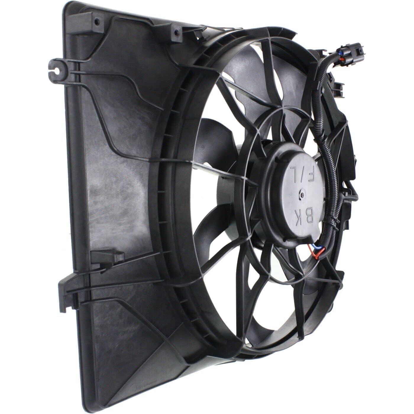 Front Radiator Single Fan Assembly Direct Replacement Compatible with 2013-2014 Hyundai Genesis HY3115147 253802M500