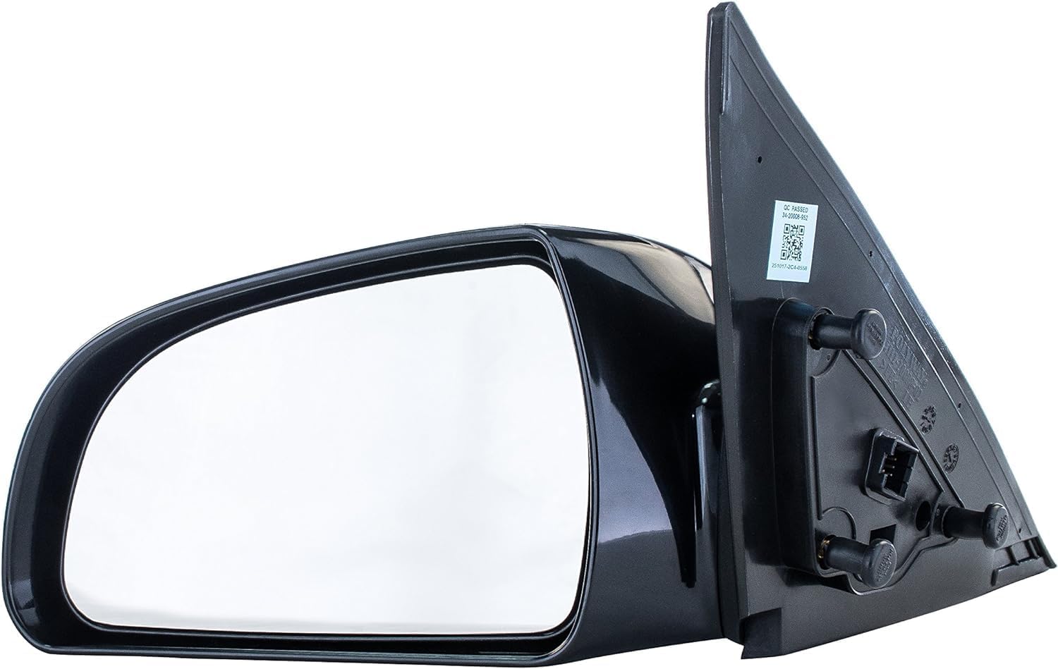 Front Power Mirror Non-Folding Heated Primed Left Driver Side Direct Replacement Compatible With 2007-2010 Hyundai Sonata HY1320149 876100A000