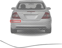 Rear Bumper Molding Chrome Left Driver Side Direct Replacement Compatible With 2003-2009 Mercedes Benz CLK-Class MB1146111 2098850521