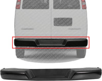 Rear Bumper Face Bar Primed Steel Direct Replacement Compatible With 1996-2023 Chevrolet Express/GMC Savana GM1103143 84361129 25962250