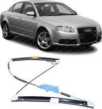 Front Power Window Regulator Without Motor Right Passenger Side Direct Replacement Compatible with 2002-2008 Audi A4 AU1351102 8E0837462C