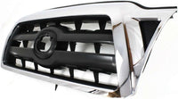 AUTOS PARTS PLUS Front Bumper Cover Textured Plastic + Grille Chrome Shell With Black Insert Direct Replacement Compatible With 2005-2008 Toyota Tacoma TO1000302 TO1200268 5211904040 5310004360